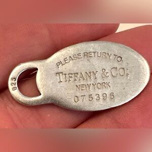 Tiffany & Co. Silver Tag Pendant